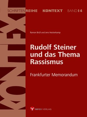 cover image of Rudolf Steiner und das Thema Rassismus